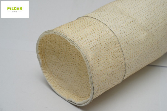 450 - 550g 시멘트 산업 고온 필터 가방 노멕스 아라미드 펄스/초 P84
