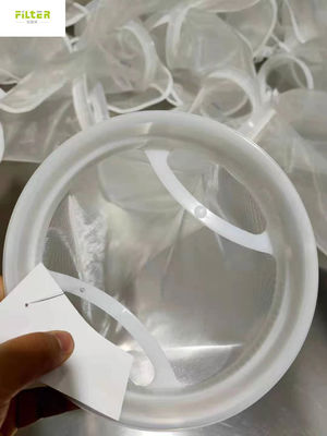 25 마이크론은 플라스틱 링으로 나일론 물 여과 작용 봉지를 특별주문했습니다