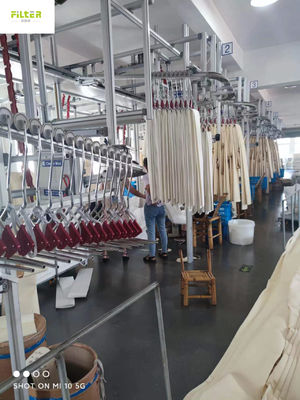 SS 벨소리와 500GSM 노멕스 PTFE 얇은막 필터 속