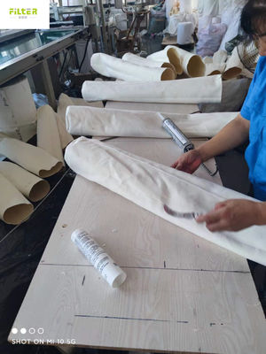 노멕스 펄스/초 P84 폴리에스테르 섬유 유리 PTFE 필터가방 폭 2.2m