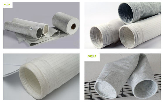 PP 아라미드 PPS PTFE 섬유 유리 흡진장치 여과포 폭 2.2m 450 - 800gsm