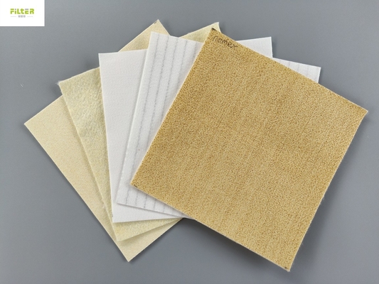 노멕스 아라미드 섬유 유리 PTFE 흡진장치 필터는 450GSM - 550GSM을 세게 때립니다