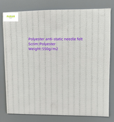 550GSM 폴리에스테르 0.3 마이크론 필터 직물 니들 펠트