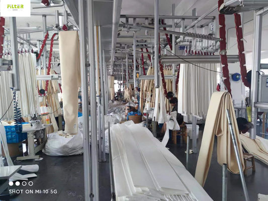 고온 실리콘 접착체와 산업적 노멕스 아라미드 필터 속