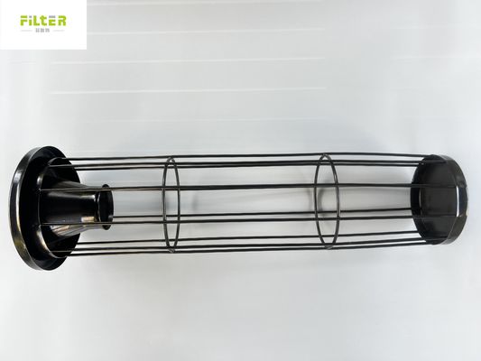 집진 필터 백 케이지 스테인레스 강 304 / 316L 또는 탄소 철골 구조물