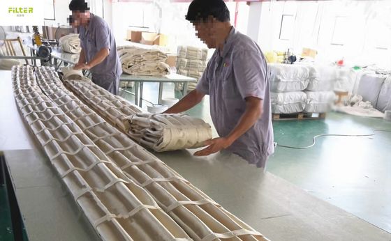 주머니형 먼지 수집기 필터 가방 폴리에스터 노멕스 플레이트 필터 양말