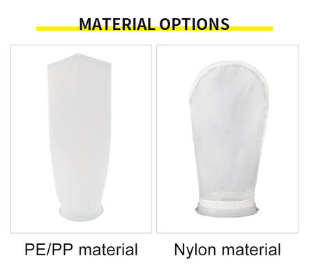 꿰매기 실 PE / PP / NMO / PTFE 액체 필터 가방 맞춤형 크기