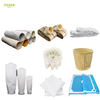 산업용 필터 봉지 먼지 수집기 폴리에스터 PPS PTFE P84 봉지 먼지 필터 봉지