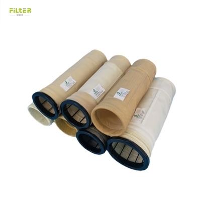 공기 필터 사용 노멕스 폴리에스터 PPS PTFE 유리섬유 필터 봉지