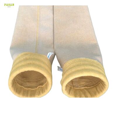 산업용 PPS P84 PTFE 필터 백, 소결, 캘린더링 및 PTFE 침지 처리, 다양한 공장의 먼지 여과용