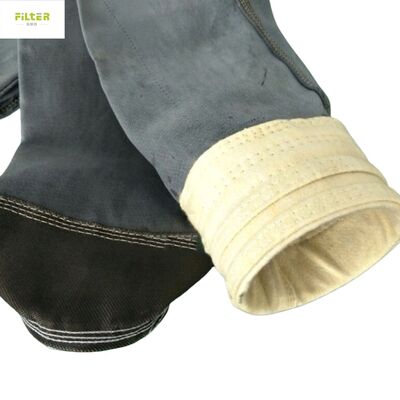 산업 플랜트의 먼지 여과를 위한 유리 섬유 스크림 및 PTFE 침지 처리가 된 헤비 듀티 PPS 필터 백