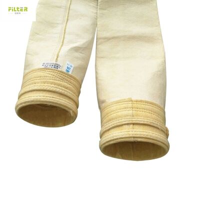 아스팔트 공장 집진기를 위한 100% 유리 섬유로 제작된 내열성 백하우스 필터 백