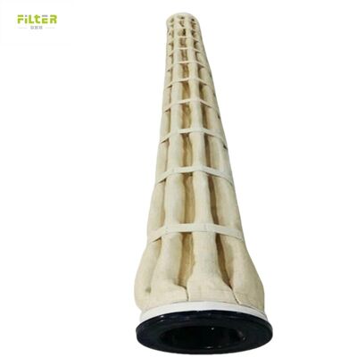고온 필터 백 폴리에스터 노멕스 PTFE PPS P84 유리 섬유 산업용 펠트 먼지 수집 시멘트 석탄 광산 제철소