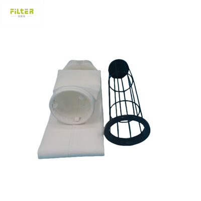 고온 필터 백 폴리에스터 노멕스 PTFE PPS P84 유리 섬유 산업용 펠트 먼지 수집 시멘트 석탄 광산 제철소