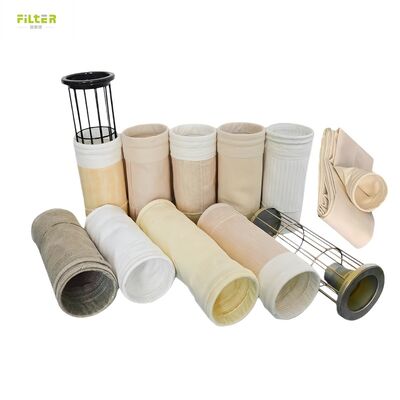 아스팔트 공장용 열 저항성 폴리에스터 P84 PTFE 필터 봉지