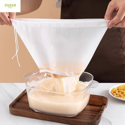 액체 필터 봉지 식품 등급 나일론  Mesh 세척기 재사용 당겨줄 닫기 주스 채소 및 과일을 필터링 목적으로 적합