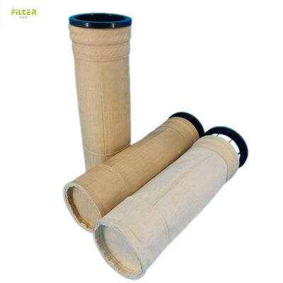 P84 PPS 폴리에스터 PTFE 유리섬유 산업용 고온 필터 백 (배가스 집진용)