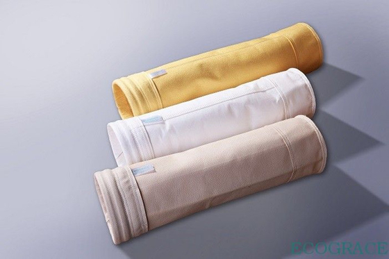 수직 기류 먼지 수집가 여과 백/Nomex Aramid 여과 백 550GSM