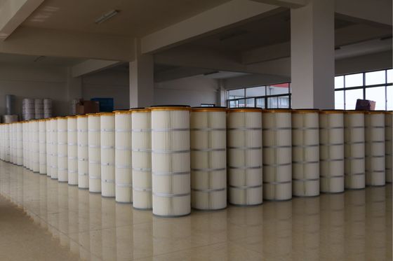 철 덮개에 의하여 주름을 잡는 필터 카트리지 3 - 큰 먼지 농도를 위한 러그