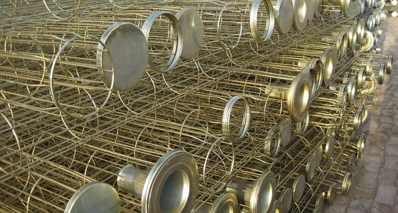 먼지 수집 여과 백 감금소 Organo 실리콘에 의하여 직류 전기를 통하는 스테인리스 탄소 강철