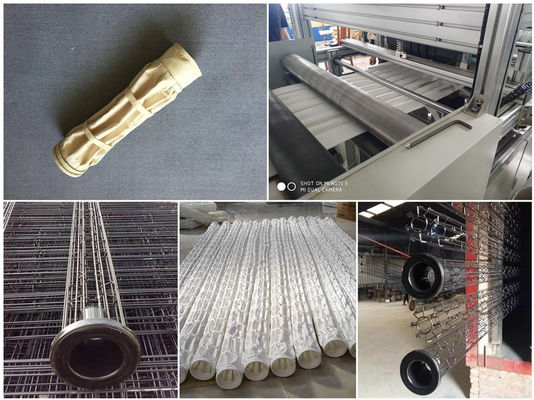 발전소 폴리에스테/Aramid/PPS/PTFE 먼지 수집가 여과 백