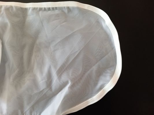 플라스틱 링과 라운드 나일론 메쉬 액체 필터 봉지 300 마이크론