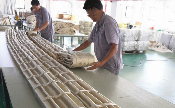 주름이 잡힌 흡진장치 PPS 폴리에스테르 아라미드 공기 정화 필터 에어백 별