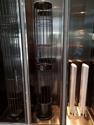 흡진장치 시스템을 위한 스타 주름형 폴리에스테르 필터가방 450GSM 550GSM