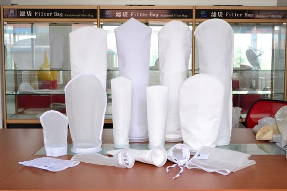 액체 여과를 위한 125Micron 폴리프로필렌 속건성 접착제 나일론 필터가방