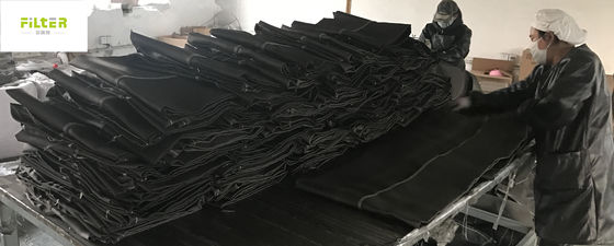 시멘트 식물 내식성을 위한 까만 섬유유리 여과 백