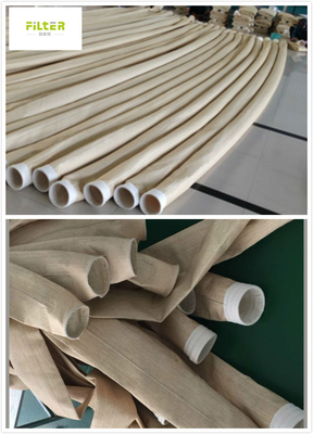 집진기를 위한 아스팔트 식물 먼지 Aramid Nomex 여과 백